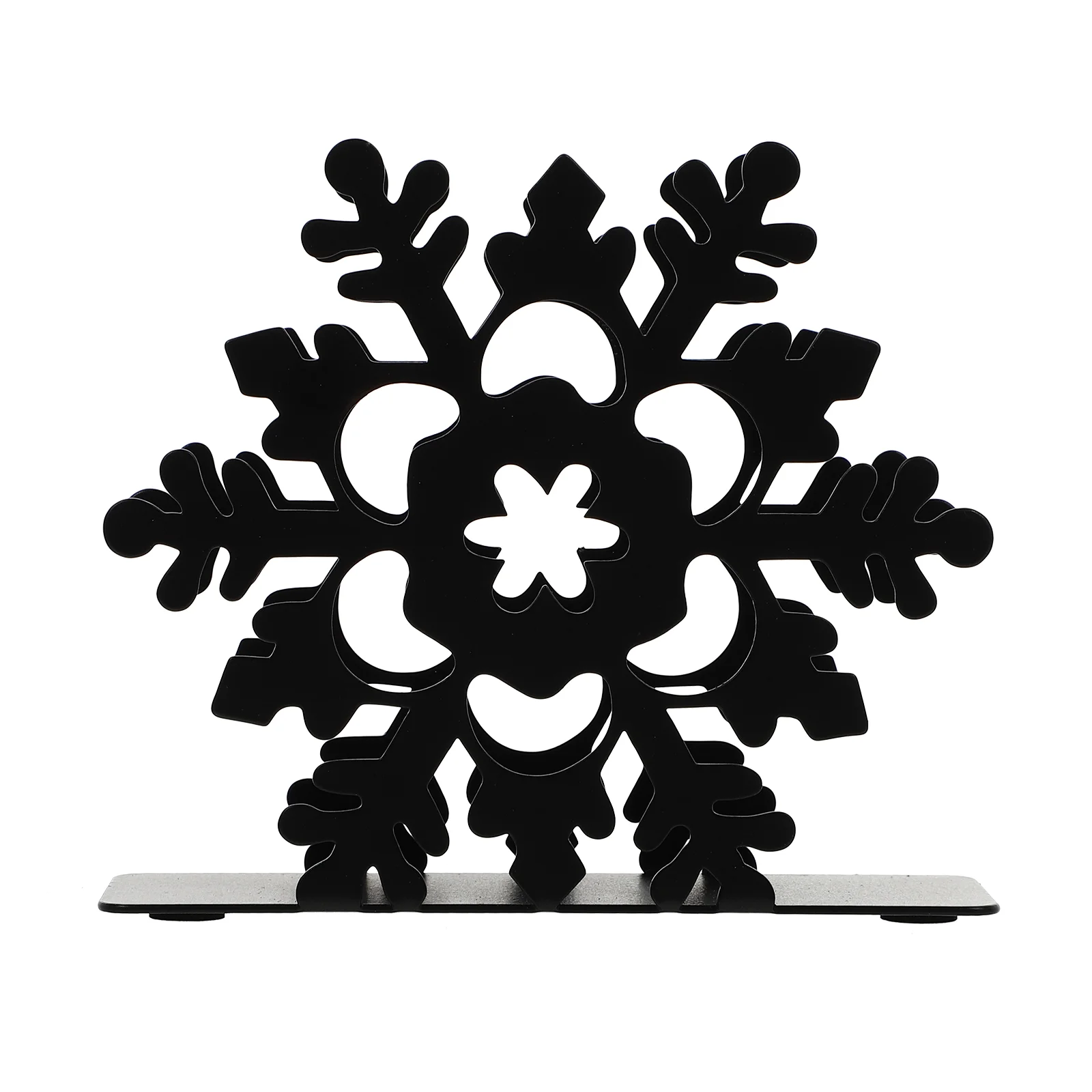 

Napkin Tissue Holder Stand Rack Table Box Iron Christmas Paper Practical Boxes Tabletop Towel Party Lovely Dispenser Snowflake