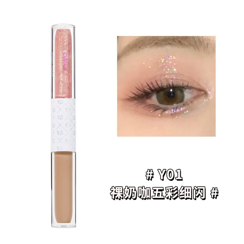 

Biya High-gloss Liquid Eye Shadow Fine Flash Waterproof Bright Pearly Lying Silkworm Burst High-gloss Monochrome Eye Shadow