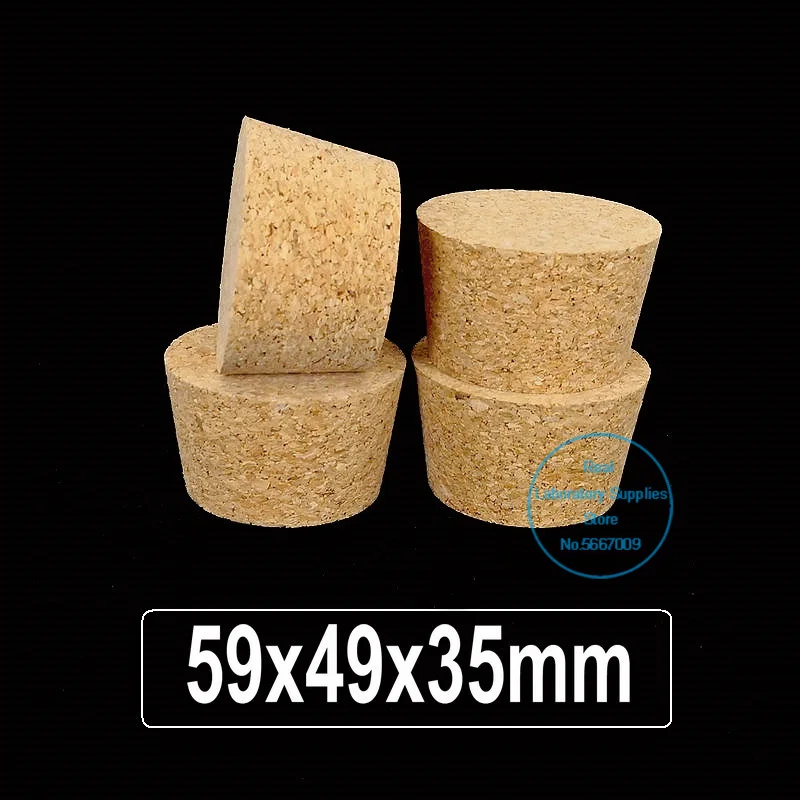 3/5/10/20/30/50pcs Lab 59*49*35mm Wooden Corks Suitable for Conical Flask Tea Jar Wine Bottle Corks Stoppers