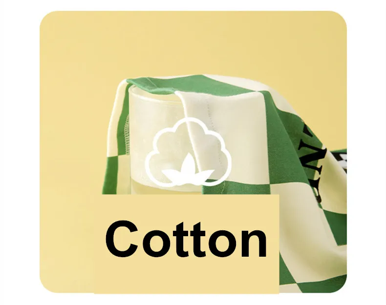 Spring Autuum Fashion Women's Casual Print Bear Pocket Sleepwear Homewear Cute Lovely Couple Pajamas Set With Pants Plaid Green