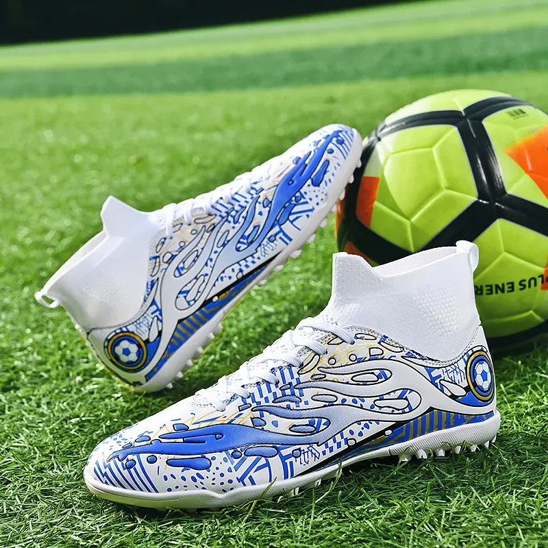 Мужские модные футбольные ботинки для мальчиков молодежная обувь тренировок на