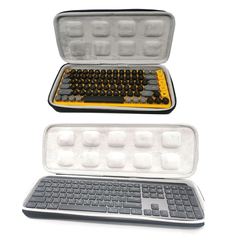 

Сумка для хранения клавиатуры для беспроводных клавиатур logitech Pop Keys/ Keys Bluetooth-совместимый водонепроницаемый пыленепроницаемый жесткий чехо...