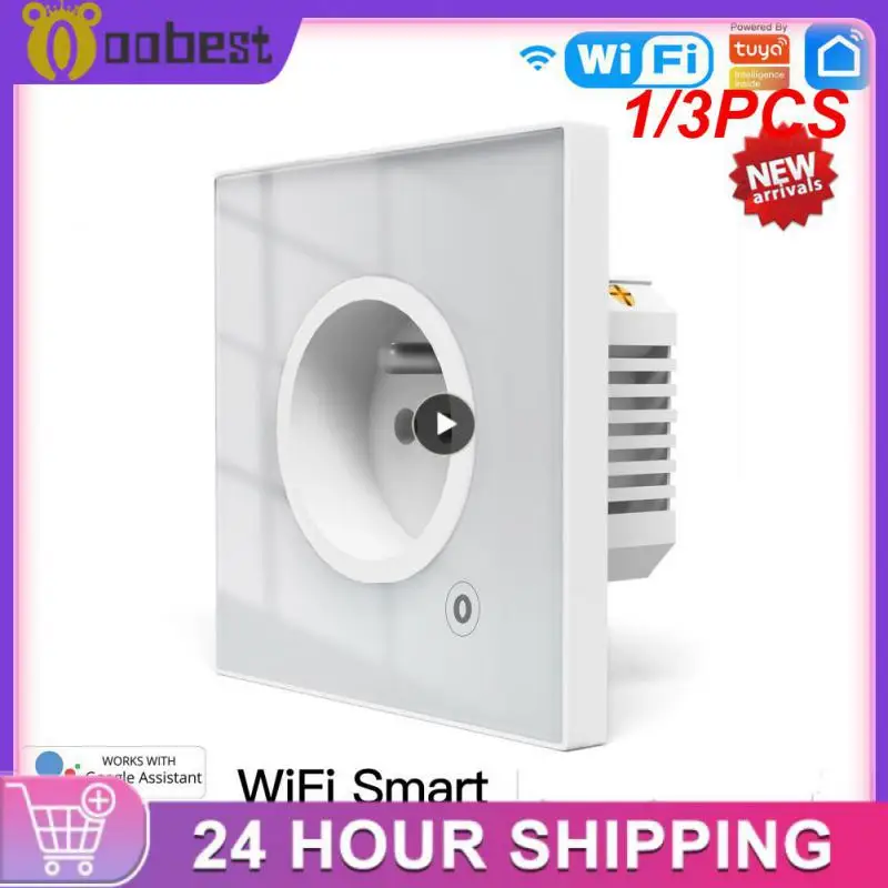 

Умная розетка с Wi-Fi Tuya, 16 А, 1/3 шт.