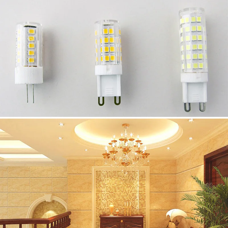 

Светодиодная лампа G4 G9, без мерцания, 220 В, 2835SMD, 3 Вт, 5 Вт, 7 Вт, супер яркая светодиодная лампа для люстры, замена галогенной лампы 70 Вт, 10 шт.