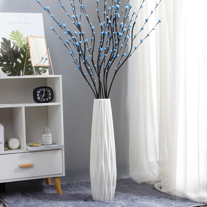 

Modern Hydroponie Ceramic Flower Pot Designation White Large Floor Vase Interior Living Home Decoracion Sculpturs Home Design