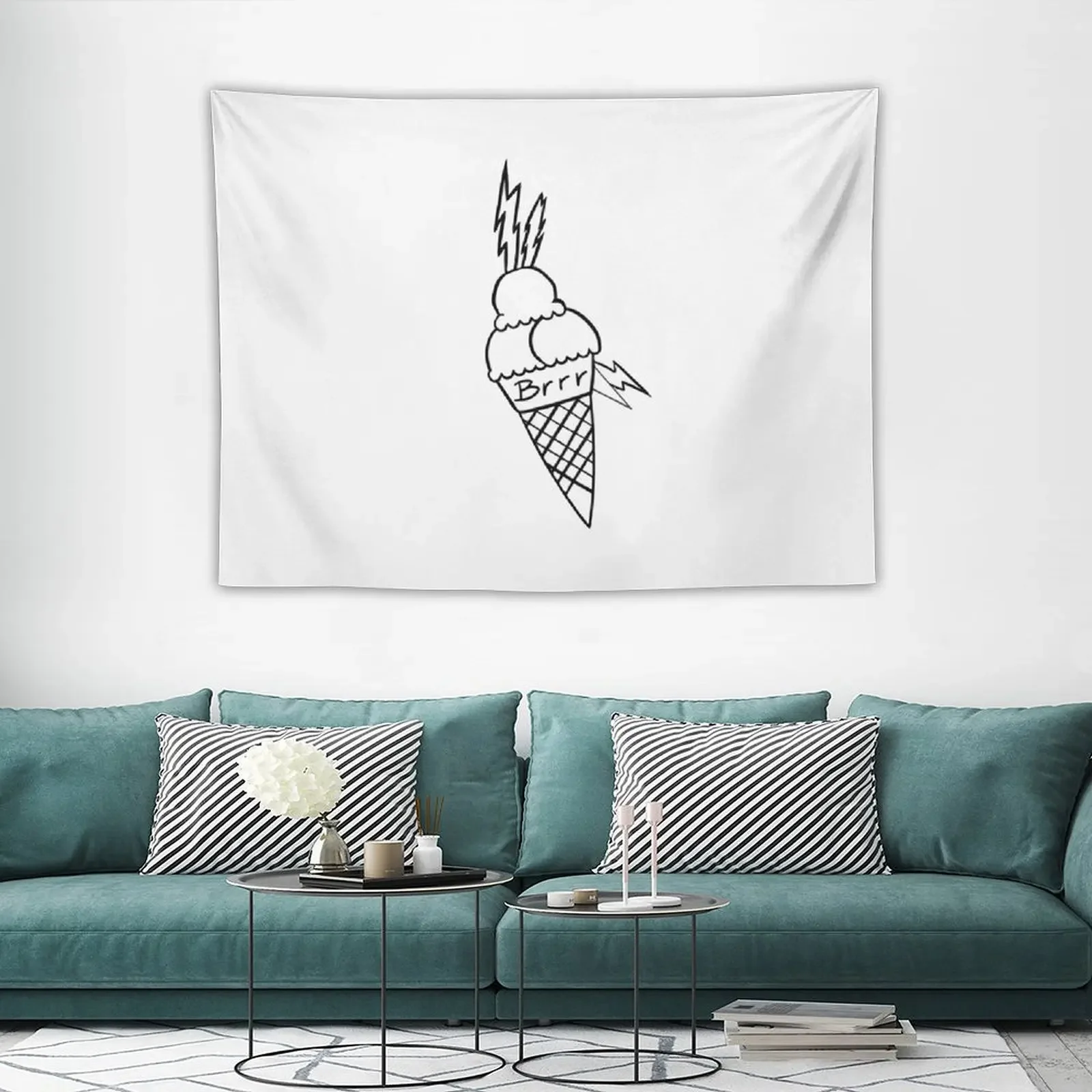 Гобелен для мороженого brr декор комнаты милые обои домашний комнатный корейский