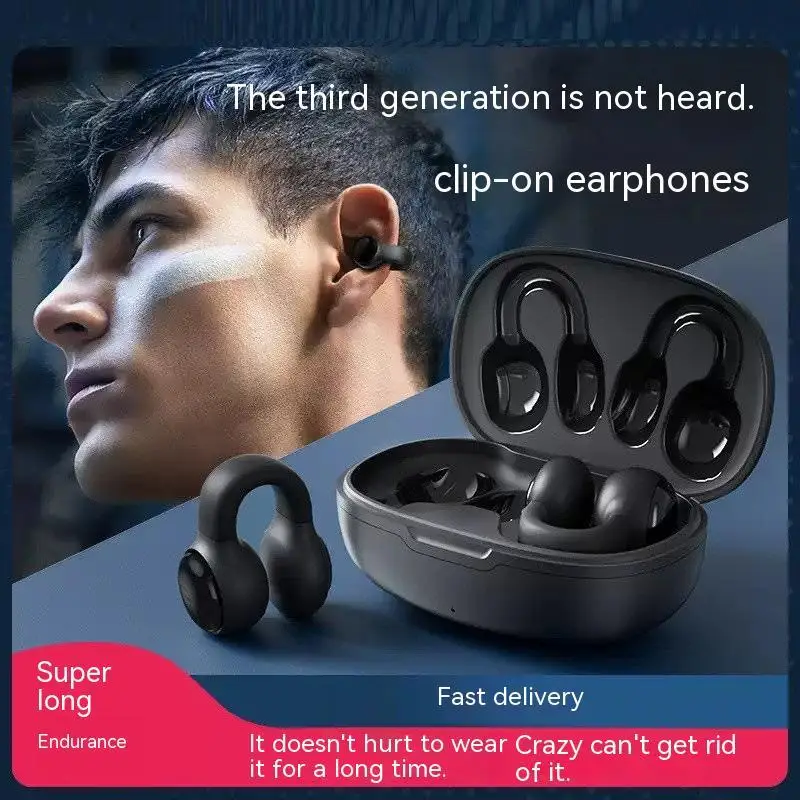 

Explosive Bluetooth headphones Sports running wireless hanging ear type ultra-long endurance new ear clip headphones