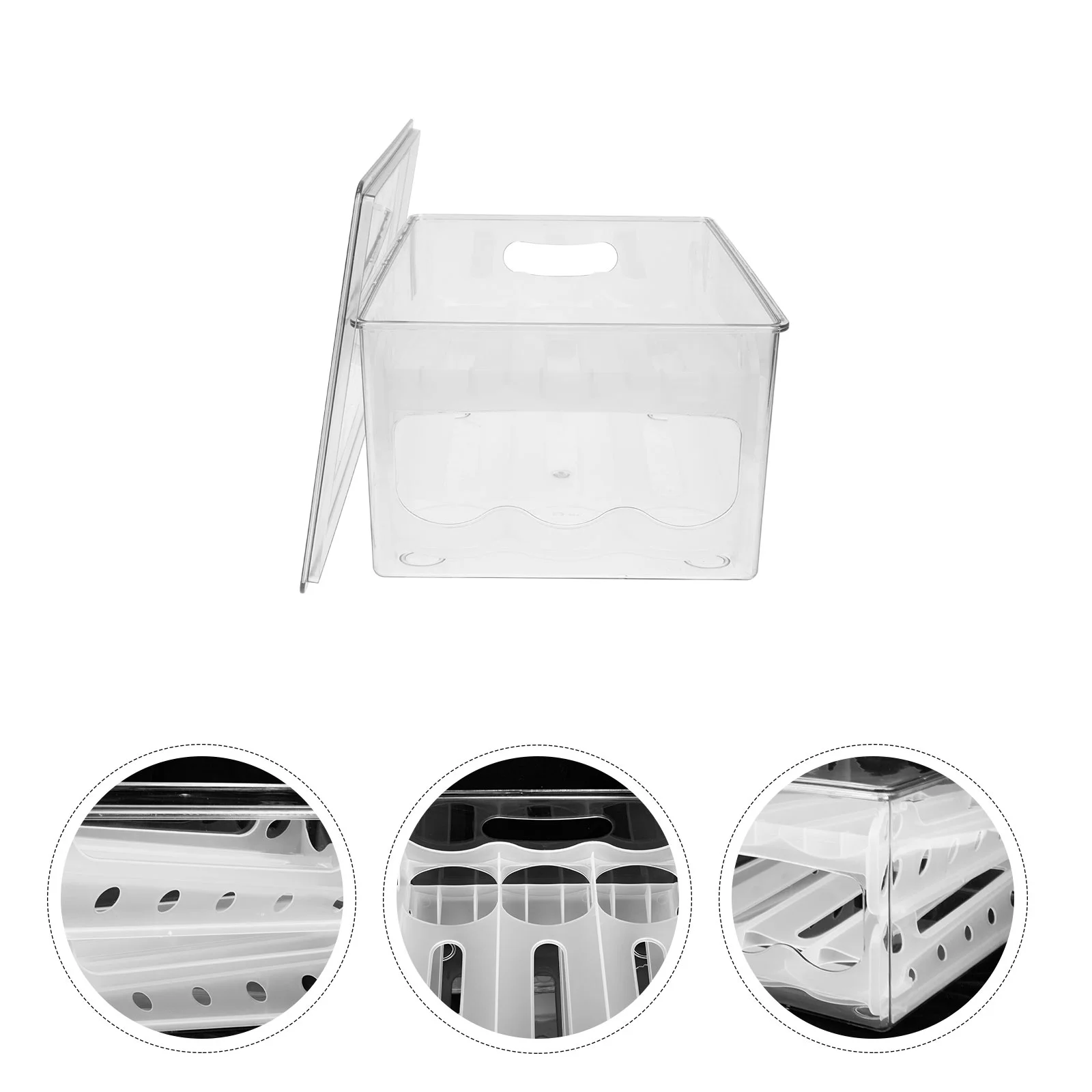 

Egg Refrigerator Holder Storage Box Container Organizer Tray Bindrawer Dispenser Carrier Fridge Fresh Clearcarton Freezer Pantry