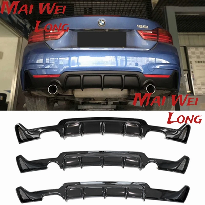 

Gloss Black Car Rear Bumper Diffuser Spoiler for BMW 4 Series F32 F33 F36 418i 420i 428i 430i 435i 440i 2014 UP Rear Diffuser