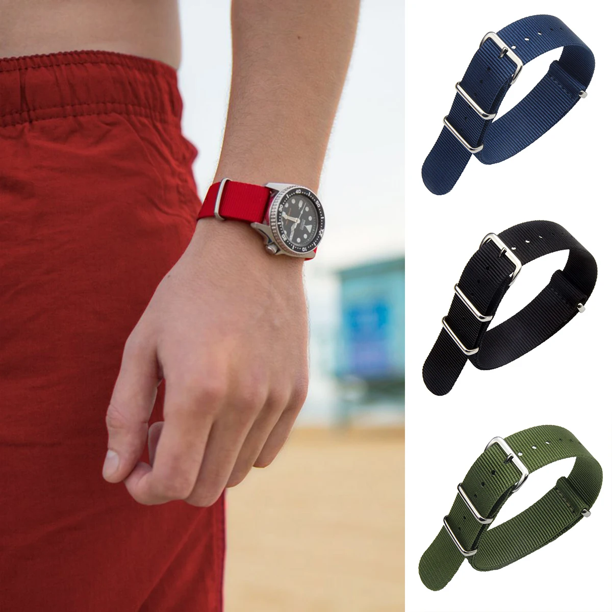 Ремешки для часов с луком и стрелами — классические нейлоновые ремешки НАТО