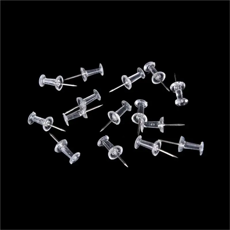 

40 Pcs Plastic Tacks Push Pins Assorted Making Thumb Tacks Cork Board Office School Stationery Supplies Dia 0.8cm