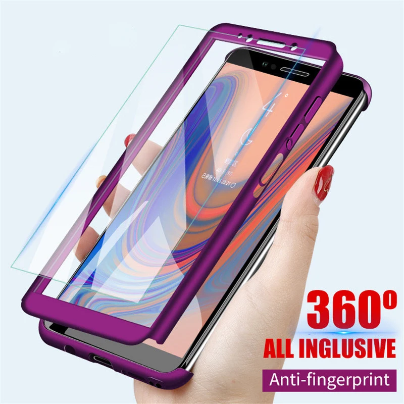 

360 With Tempered Glass Case For Samsung Galaxy A53 A73 A12 A22 A32 A52 A52S A72 A11 A21S A31 A41 A51 A71 A81 A91 Cover Funda