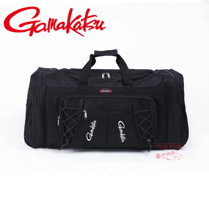 

Gamakatsu Fishing Bag Outdoor Sport Large Capacity Handbag Men Backpack Hiking Waterproof Camping Bag Fishing Mountaineering Bag