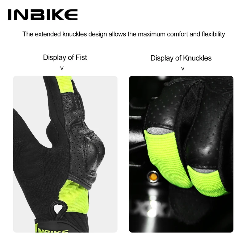 Перчатки мотоциклетные INBIKE IM801 мужские для езды на мотоцикле осени и лета
