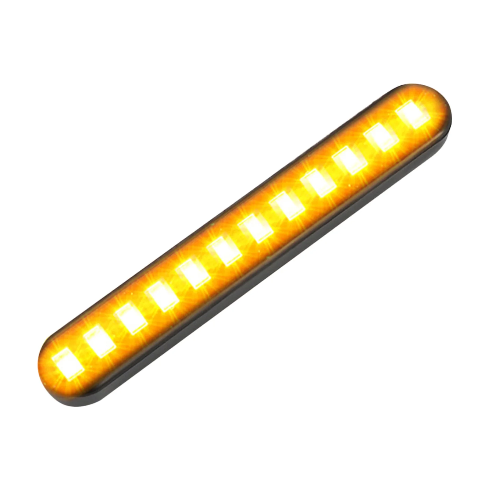 

2pcs Motorcycle 3000K LED License Plate Light Waterproof Antifreeze Yellow Turn Light Rear Waterfall Lamp Indicator Taillight