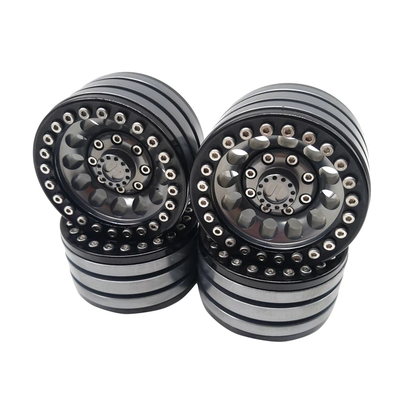 

4Pcs Alloy Rock Crawler Beadlock Wheel RIM 1.9 Inch For Axial Racing SCX10 TRX-4 TF2 JEEP RC CAR