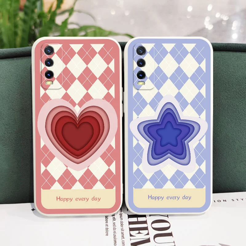 

Creative Love Phone Case For VIVO Y20 Y20i Y20S Y12S Y30 Y33S Y12 Y15 Y17 Y19 Y21 S1 Pro Y91 Y93 Y95 Silicone Cover