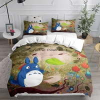 cartoon kids bedding set my neighbor totoro bed linen quilt duvet cover sets home decor twin single queen king size anime gift