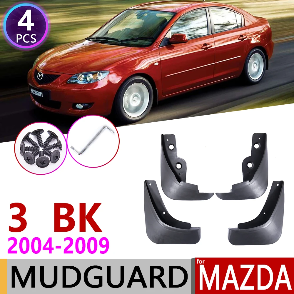 

Car Mudflap for Mazda 3 BK Saloon Sedan 2004~2009 Fender Mud Guard Flap Splash Flaps Mudguards Accessories 2005 2006 2007 2008