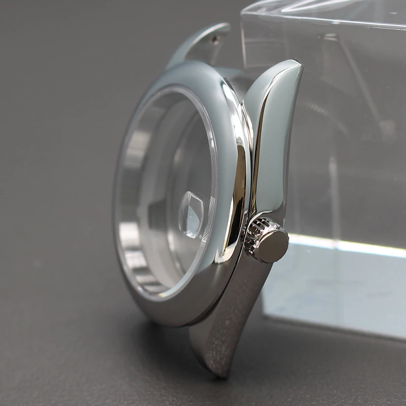 40mm 36mm Men's Watch Case Oyster Day Date Sapphire Crystal Glass For Seiko nh34 nh35 nh36 nh38 Miyota 8215 Movement 28.5mm Dial