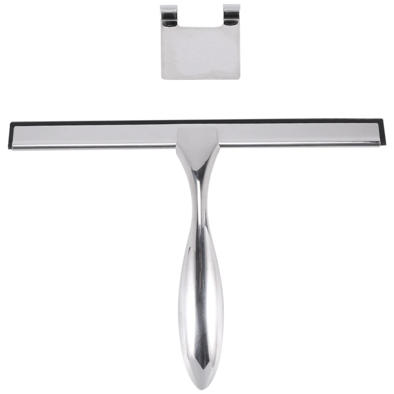 

Универсальный скребок для душа, высококачественный скребок из нержавеющей стали для душевых дверей, эргономичная Нескользящая ручка для о...