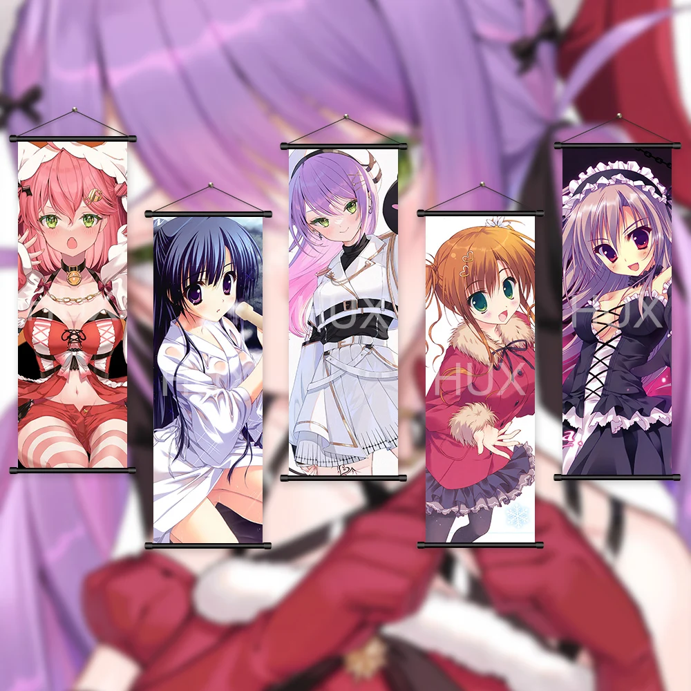 

Japanese Anime Manga Character Illustration Custom Print Poster Mural Hanging Scroll Vintage Room Bar Cafe Art Wall Decorations