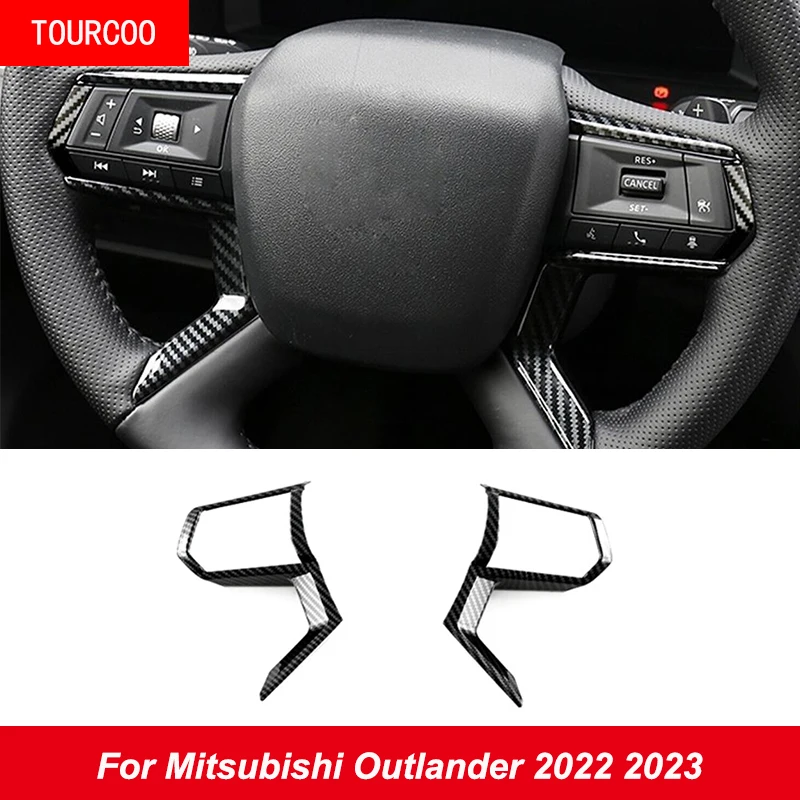 

For Mitsubishi Outlander 2022 2023 Steering Wheel Button Decoration Protection Frame Sticker Modification Accessories