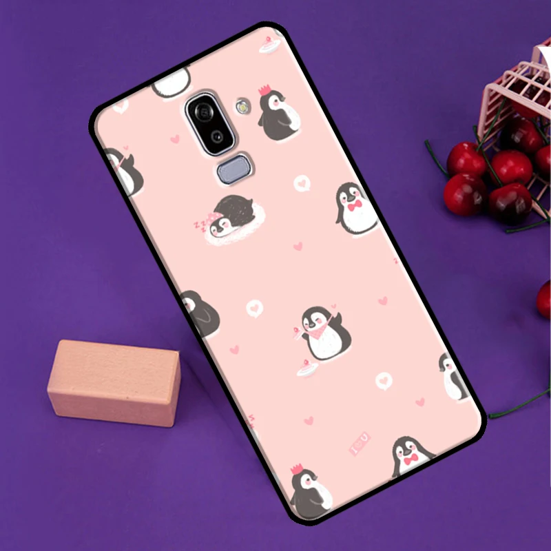 Чехол Пингвин для Samsung J4 J6 Plus A7 A9 J8 A6 A8 2018 J1 J3 J7 J5 2016 A5 A3 2017 мягкий чехол | Мобильные