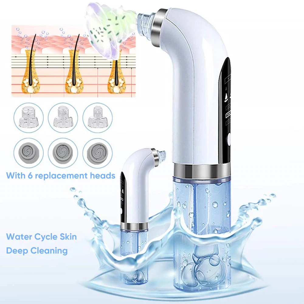

Blackhead removal Pore Vacuum Cleanser Electro-mechanical Acne removal USB Charging Water cycle facial cleansing tool