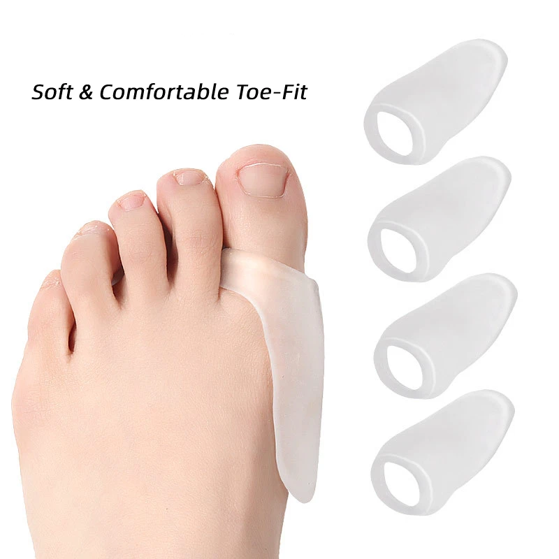 

4 шт./2 пары, силиконовые разделители для больных пальцев ног