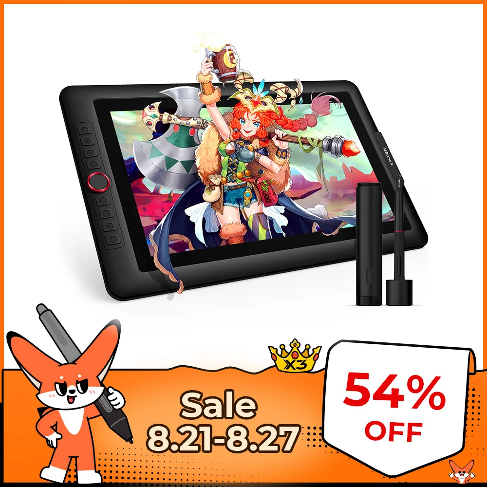 Графический планшет XPPen Artist 15,6 Pro, 8192 уровня нажатия, угол наклона 60, 120% sRGB