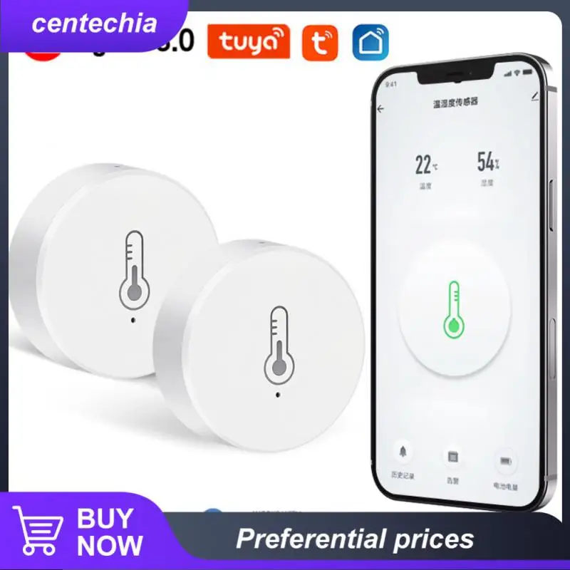 

Умный домашний комнатный термометр Smart Life Tuya Smart Zigbee, датчик температуры и влажности, умный датчик температуры и влажности Tuya