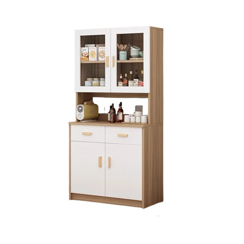 Кухонный шкаф из массива дерева для гостиной угловой ящик стеклянная витрина