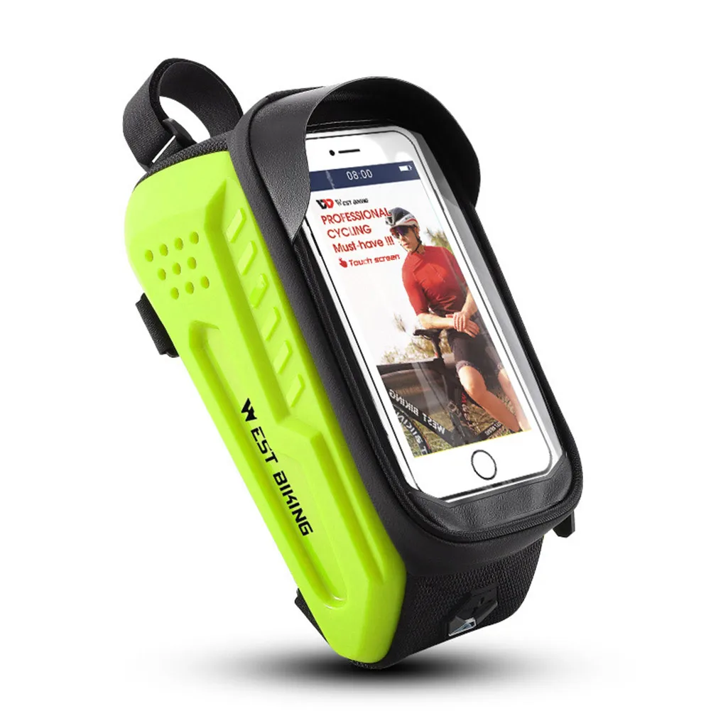 

Брендовая Новинка, прочная Высококачественная велосипедная сумка, спортивные сумки, водонепроницаемый держатель для телефона из оранжево...