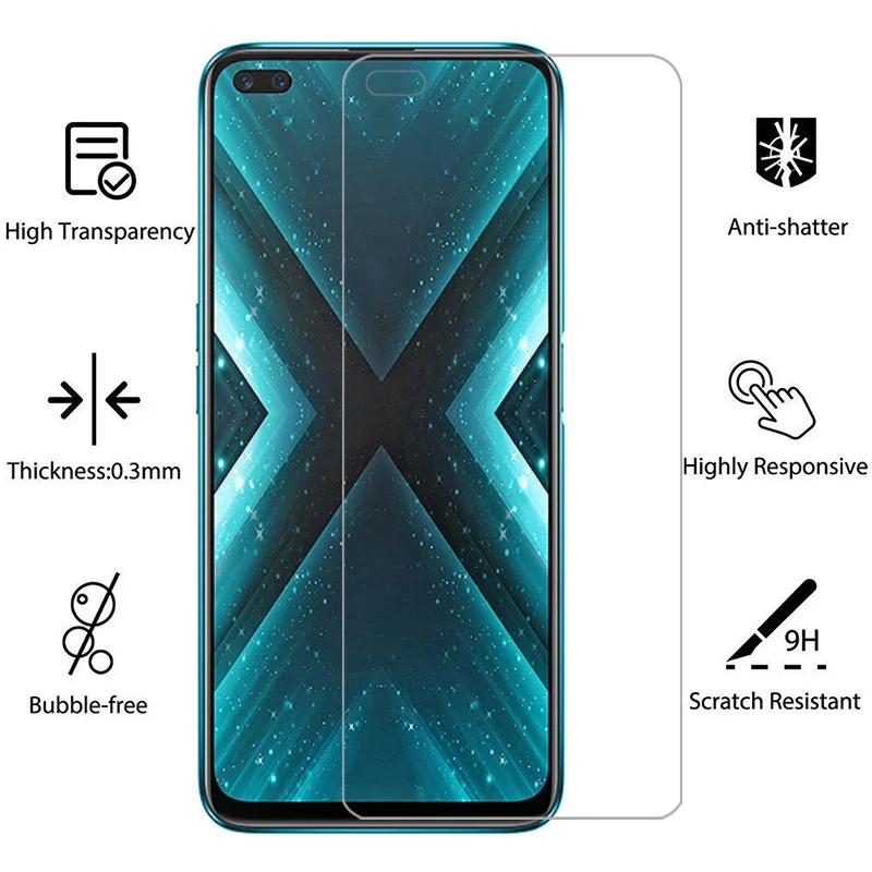 Фото Защитное закаленное стекло для Realme X3 Superzoom, 2 шт., для экрана Realme X3 X3X 6.6, пленка R №3
