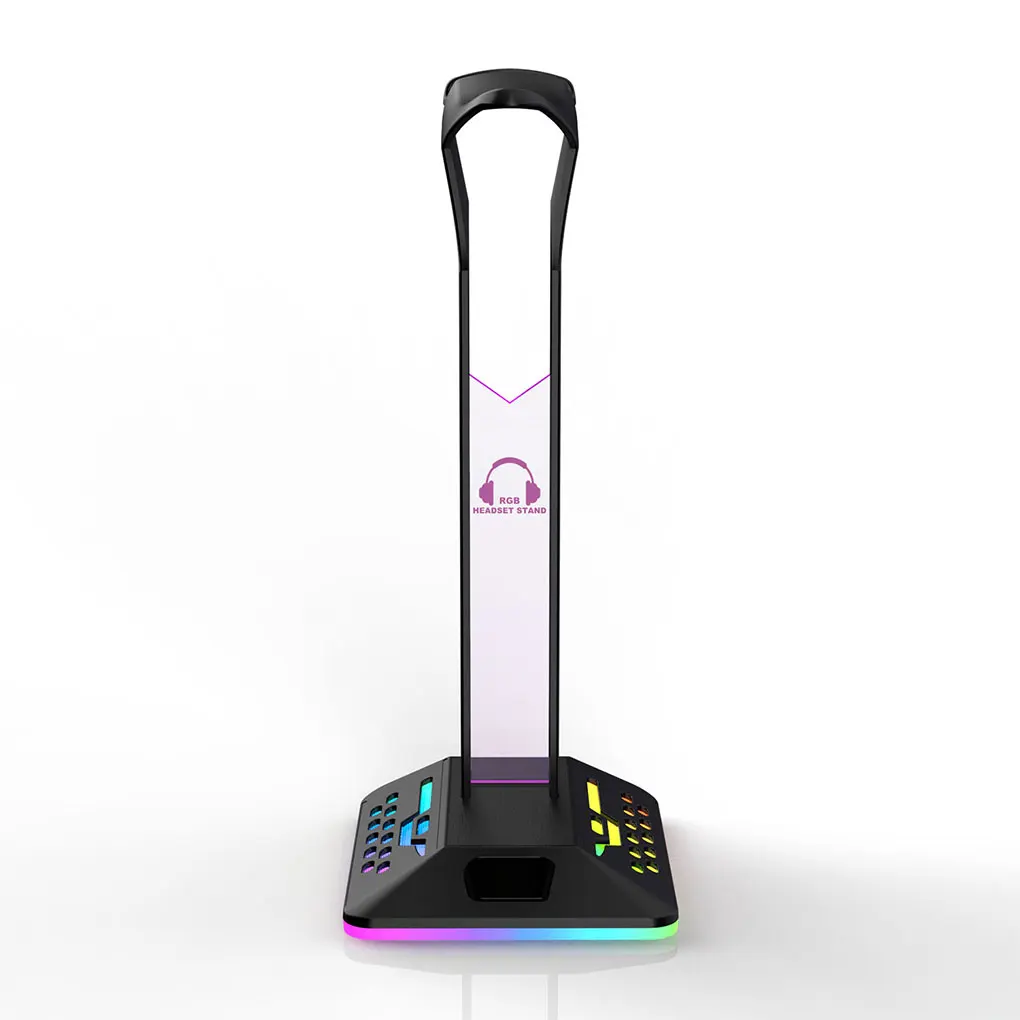 

Piifoxer Игровые наушники стенд RGB кабель питания Универсальный зарядный дисплей держатель Компьютерный стол кронштейн аксессуары