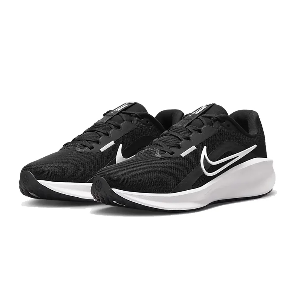 Фото Женские кроссовки Nike DOWNSHIFTER 13 Comfort Fabric Breathable Low-Top Casual City Commuter Running Shoes, черно-белые, FD6476-001 №4