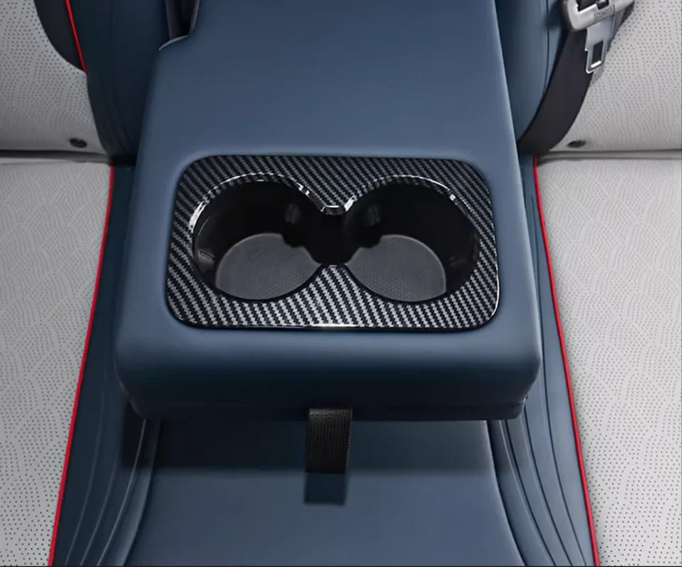 ABS углеродное волокно с рисунком чашки для воды украшение на задний подлокотник