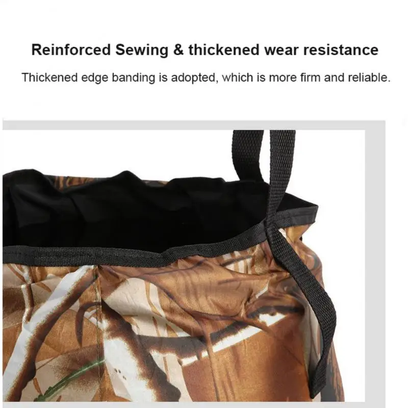 

Portable Bucket Waterproof Water Bags Camping Storage Carrier Bag Outdoor Wash Basin Fishing Folding Bucket Water Container