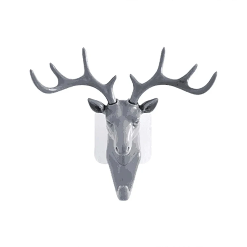 

Крючок для одежды олень черный пластик