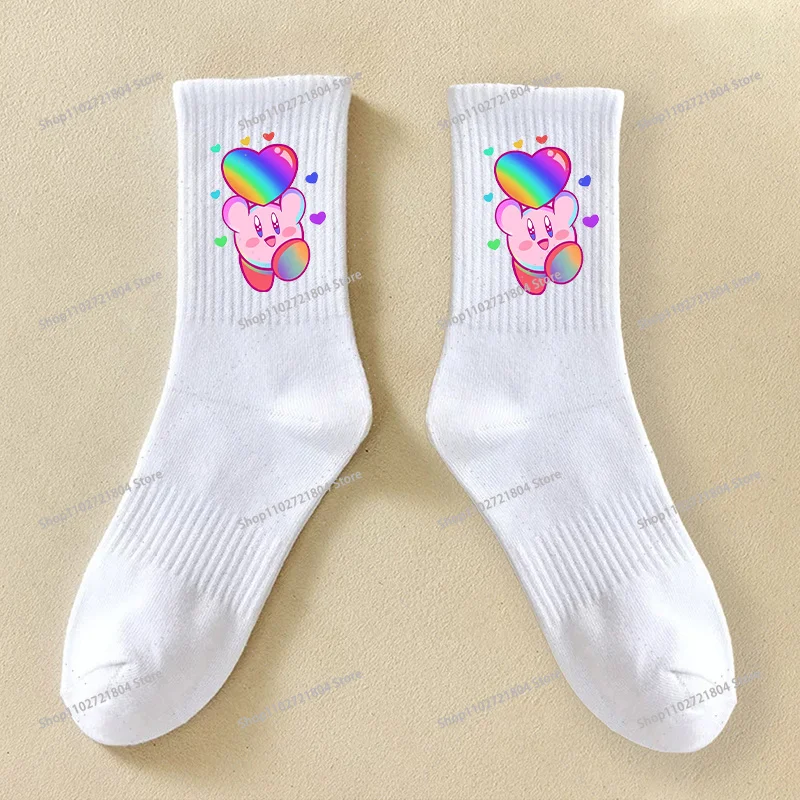 Спортивные непромокаемые носки Kirbys для студентов, носки с принтом аниме и мультфильмов, мужские и женские универсальные модные носки с защитой от запаха (art.: 3920dc6019beb) - 3920dc6019beb