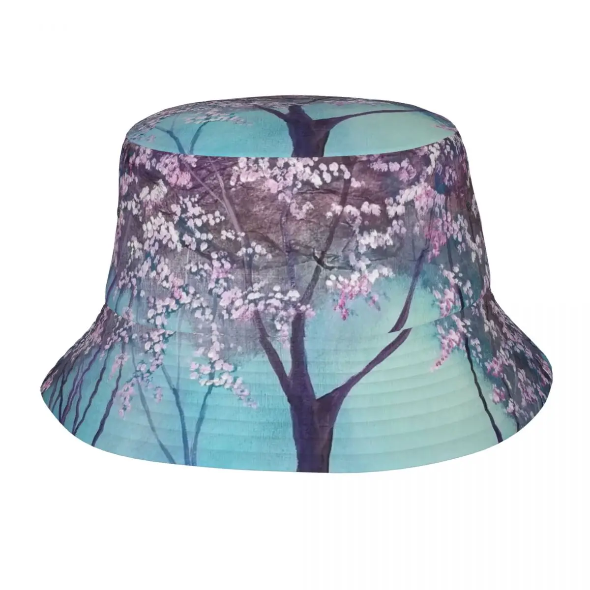 

Under Cherry Blossom Trees Outdoor Fisherman Cap Beach Hats SunCaps Men Women Bucket Hat Panama Hats Bob Hats For Women
