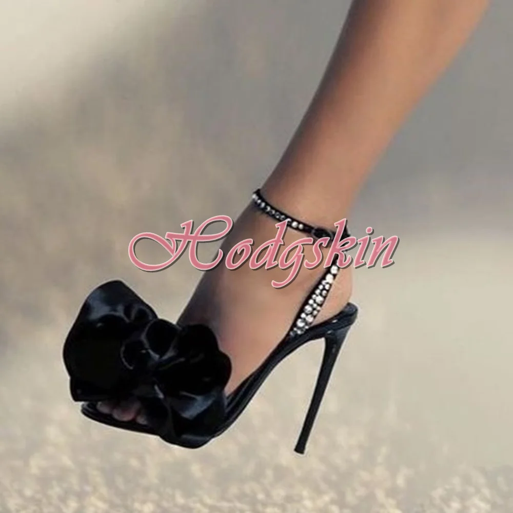 

Сандалии женские на шпильке с бантом-бабочкой, однотонные Босоножки с открытым носком, пикантная обувь с ремешком с пряжкой, дизайнерские вечерние туфли, лето