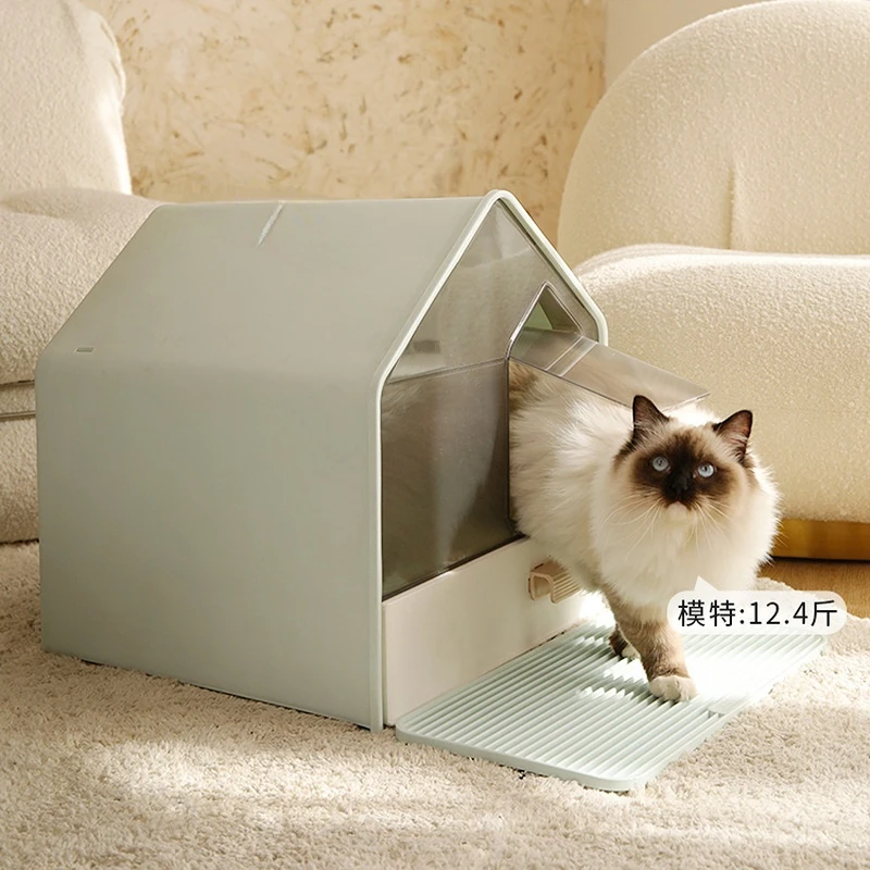 

Ящик закрытый для кошачьего туалета, защита от брызг, поднос для туалета, дезодорант, для домашних животных