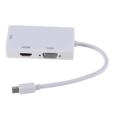 BGGQGG 3 в 1 переходник DisplayPort DP в HDMI-совместимый кабель адаптера DVI VGA 1080P Конвертер Коннектор для ПК проектора