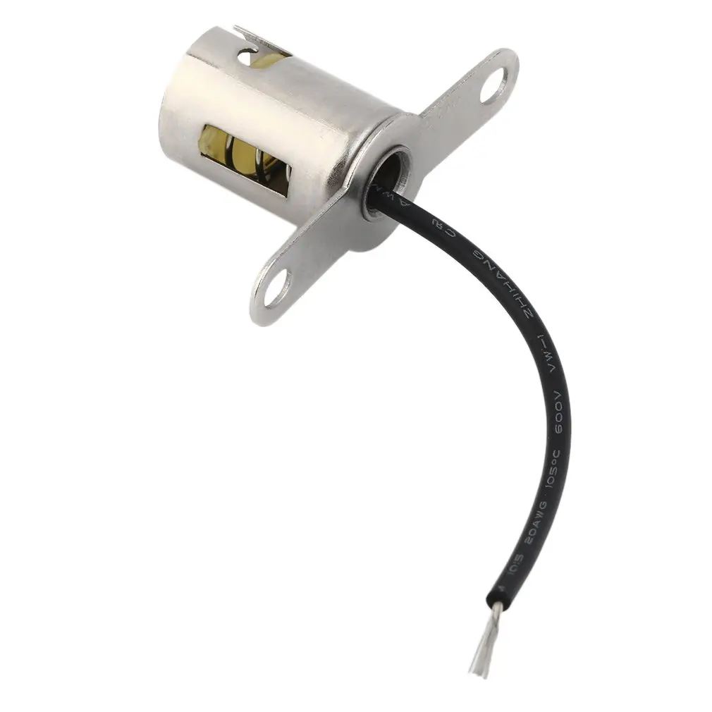 

BA15s 1156 Bayonet Led Light Bulb Socket Auto Lamp Holder Base For Car Truck Tail Light Single Contact Snap-In Socket Assembly