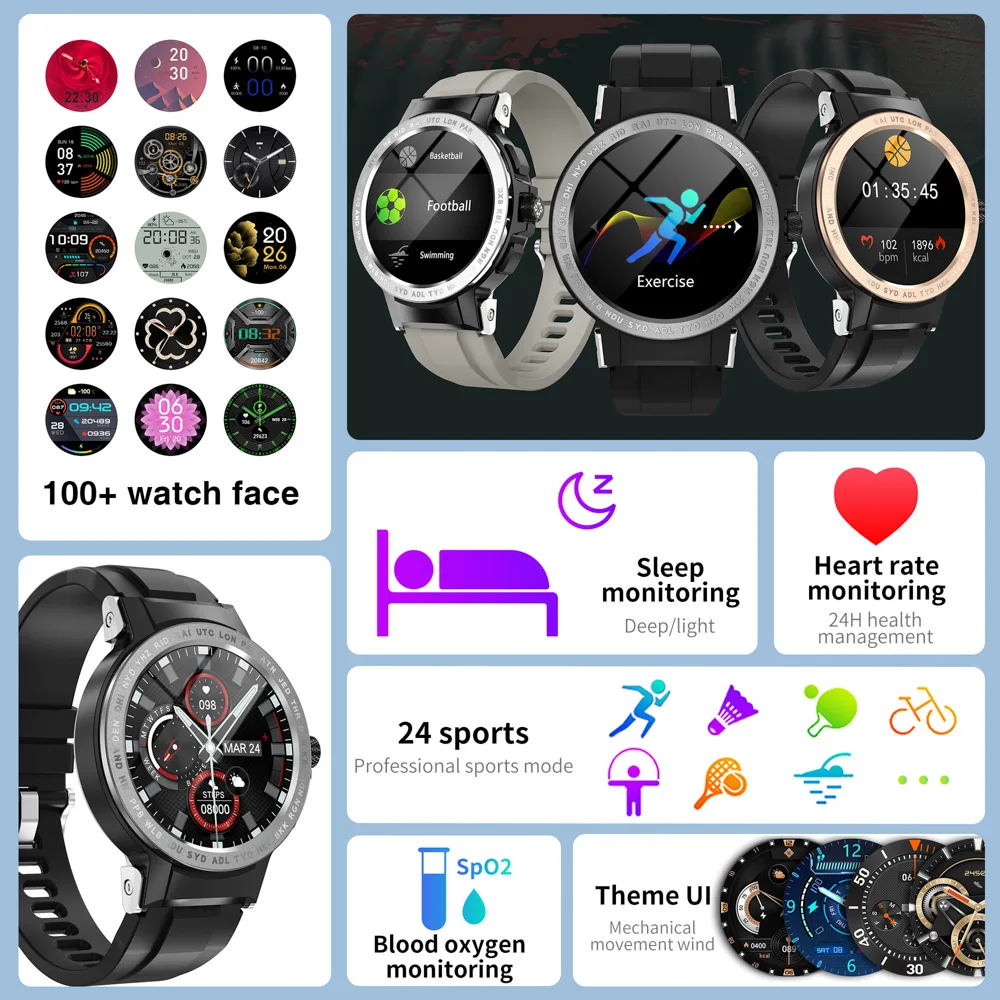 Najtaniej Niwevol IP68 Wodoodporna Inteligentny Zegarek Mężczyźni 2022 Nowy Zwyczaj Dial Sport Tętno Zegarki Fitness Dla Android IOS Inteligentny Zegarek