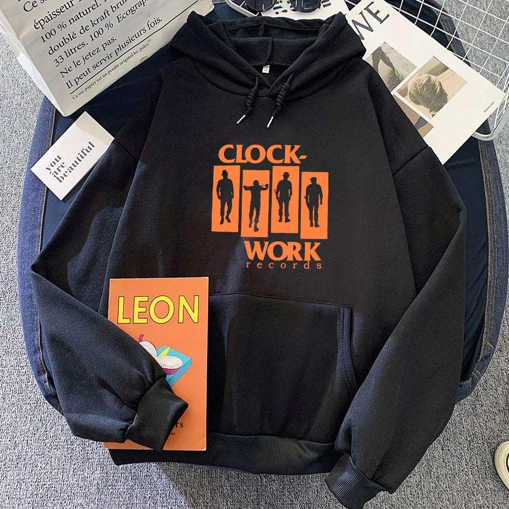 

A Clockworkk Orange Women Clothing Aesthetic Hoodies Round Neck Long Sleeve Letter Printed Autumn Winter Sweatshirts Polyester
