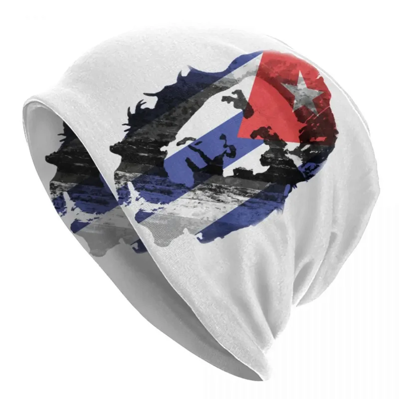

Che Guevara Cuba Flag Beanie Cap Unisex Winter Warm Bonnet Femme Knit Hat Outdoor Ski Cuban Revolution Skullies Beanies Hats
