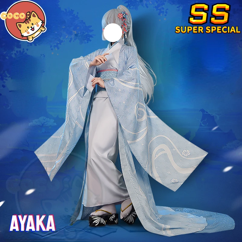 

CoCos-SS Game Genshin Impact The Five Poetry Immortals Ayaka Cosplay Costume Five Kasen Cosplay Ink-Dyed Kamisato Ayaka Costume